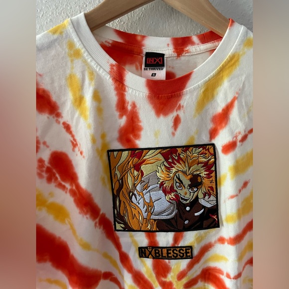 Demon Slayer Rengoku T-Shirt - Men’s Small - Tie-dye, Anime - Picture 6 of 9